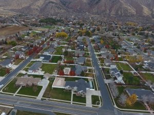 Neighborhood drone imagery