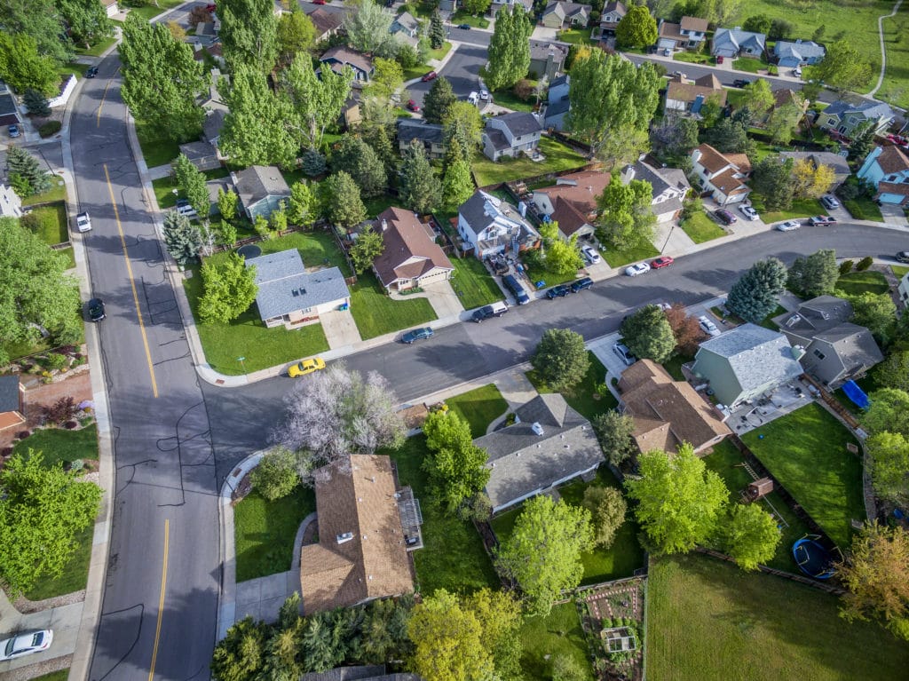 aerial neighborhood