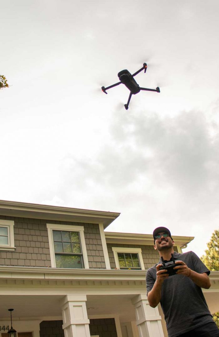 Flying a drone for solar site surveys